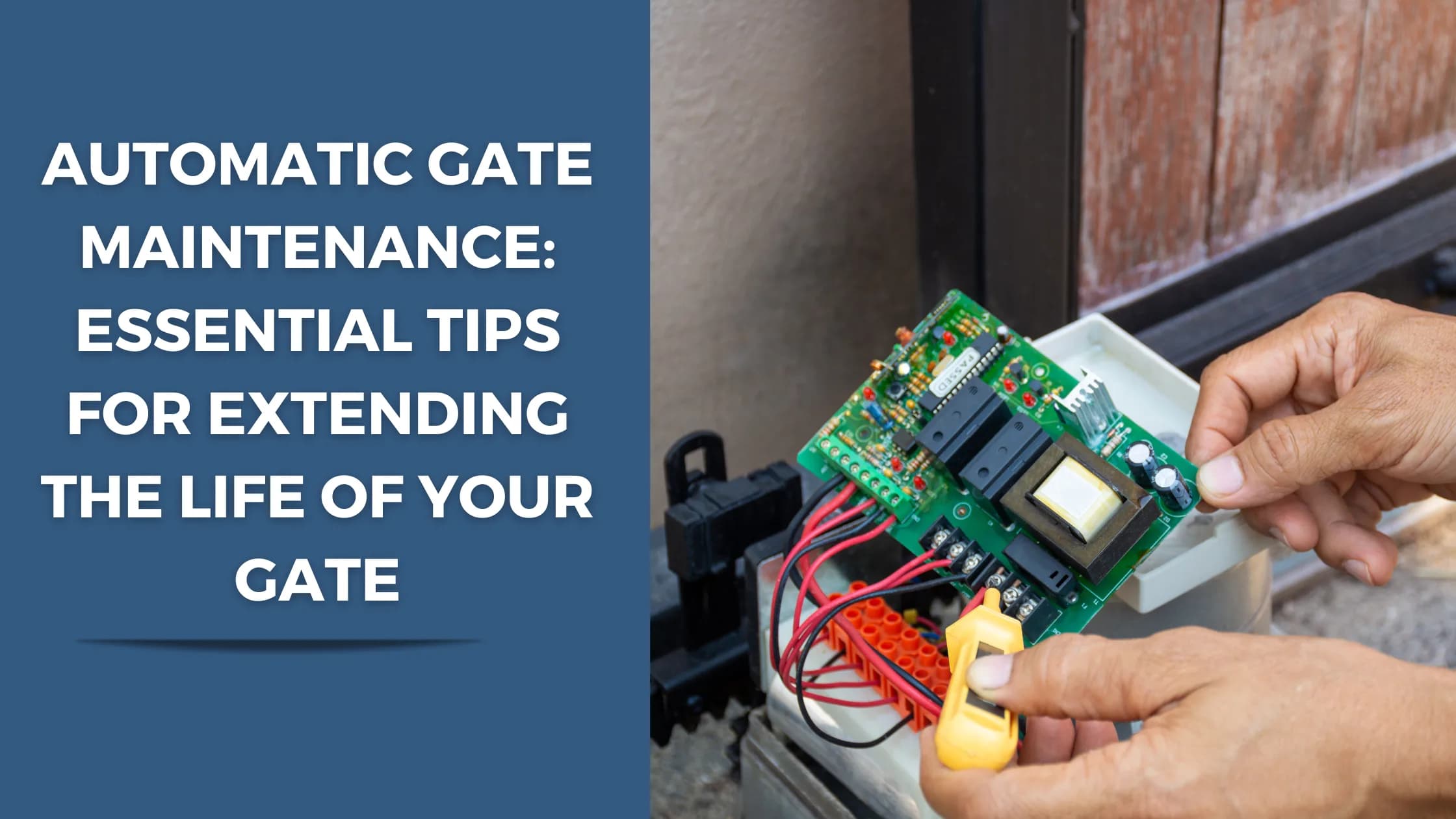 صورة مقال صيانة البوابة الأوتوماتيكية